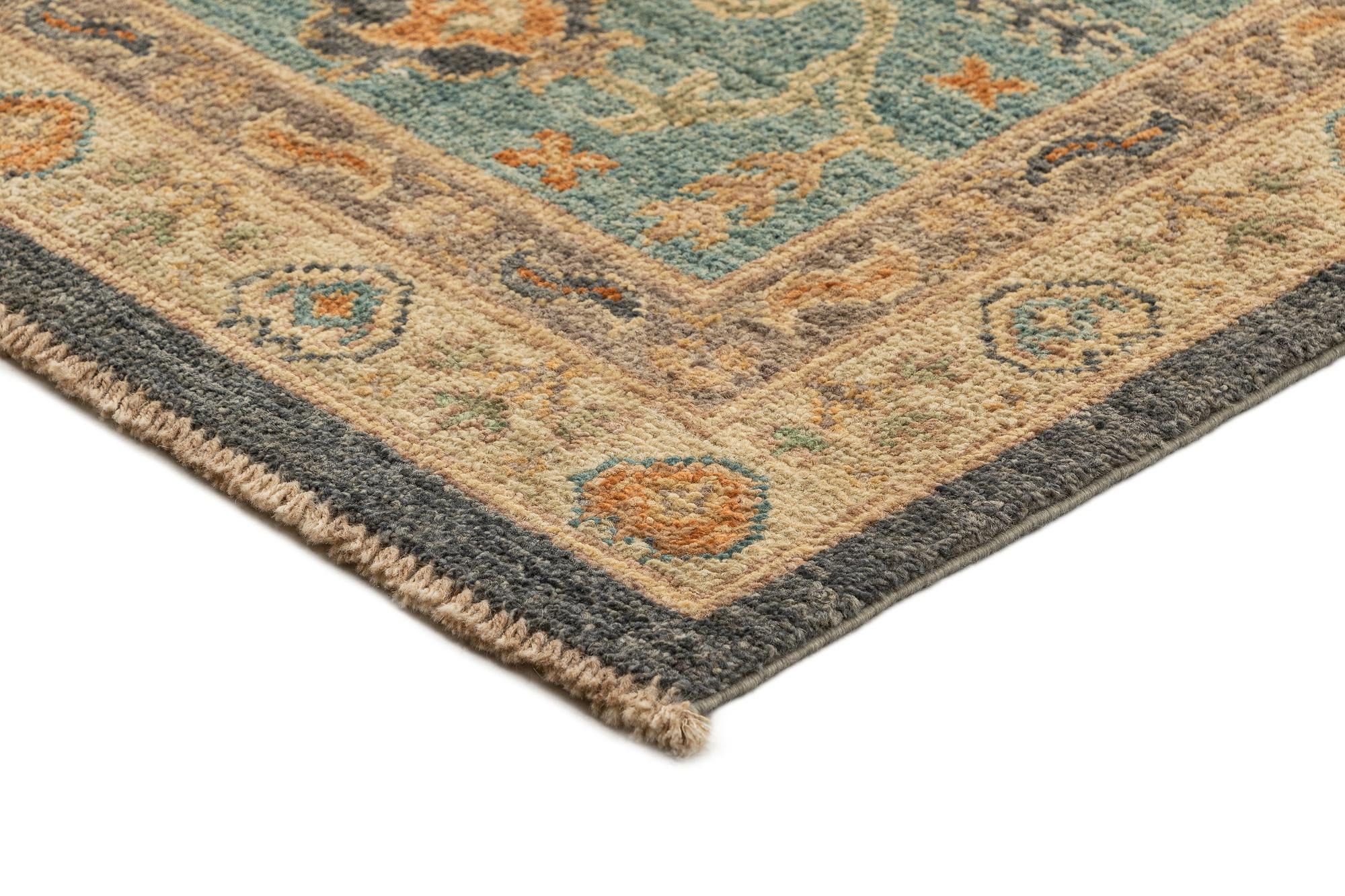 8' 2 x 10' Hand Knotted Oushak Rug
