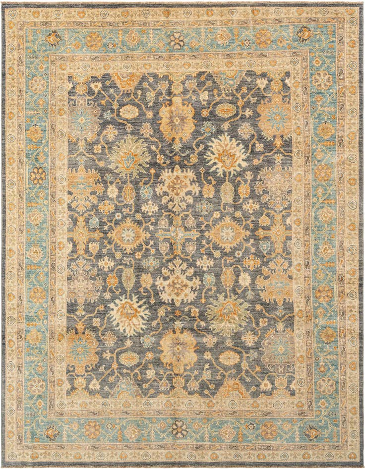 Detail image of 8' 2 x 10' Hand Knotted Oushak Rug