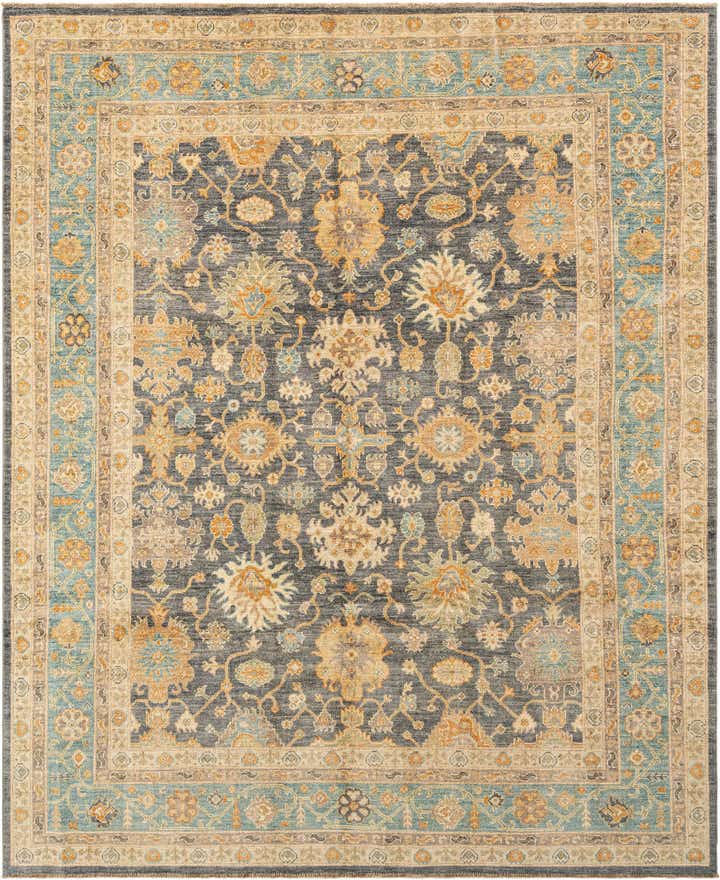 8' 2 x 10' Hand Knotted Oushak Rug
