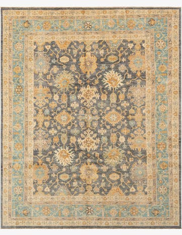 8' 2 x 10' Hand Knotted Oushak Rug
