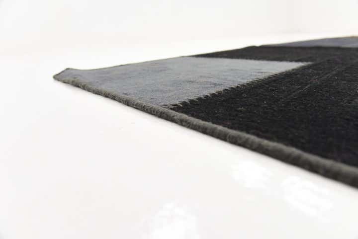 7' 2 x 9' 10 Hand Woven Patchwork Wool Rug