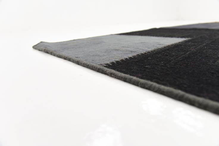 Detail image of 7' 2 x 9' 10 Hand Woven Patchwork Wool Rug