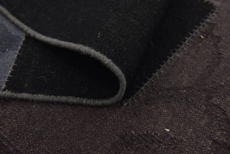 Detail image of 7' 2 x 9' 10 Hand Woven Patchwork Wool Rug