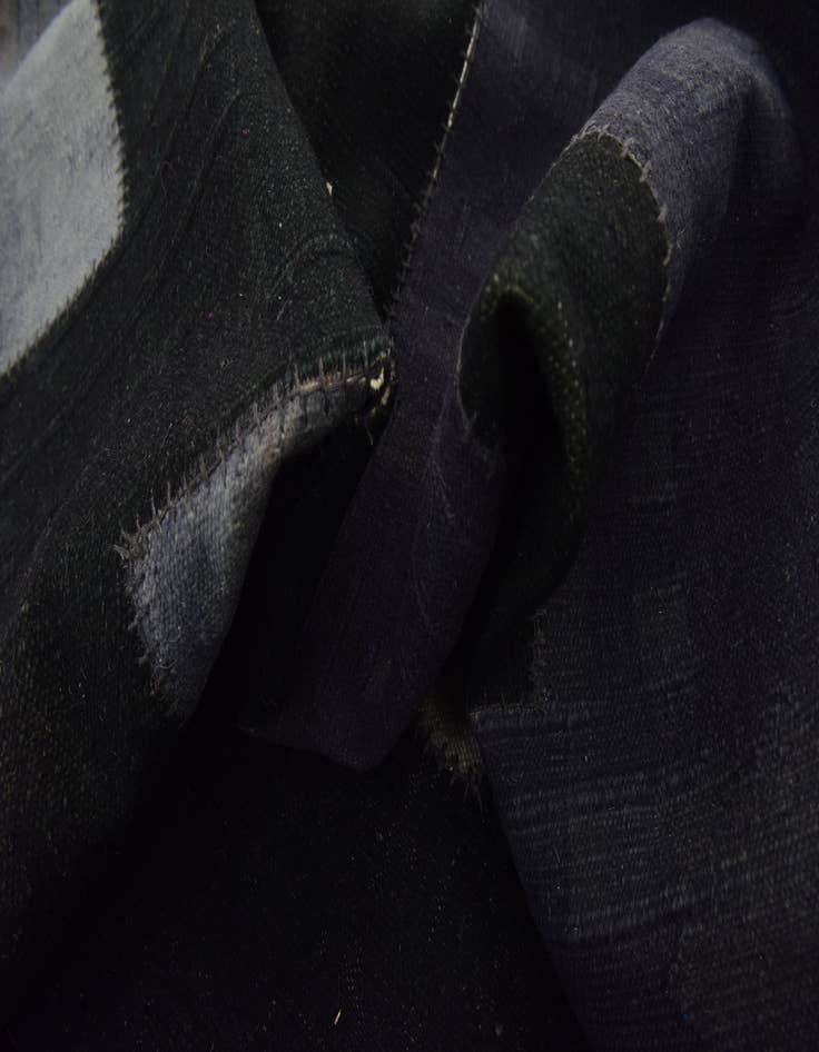 Detail image of 7' 2 x 9' 10 Hand Woven Patchwork Wool Rug