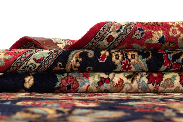 6' 7 x 9' 8 Hand Knotted Qom Persian Rug