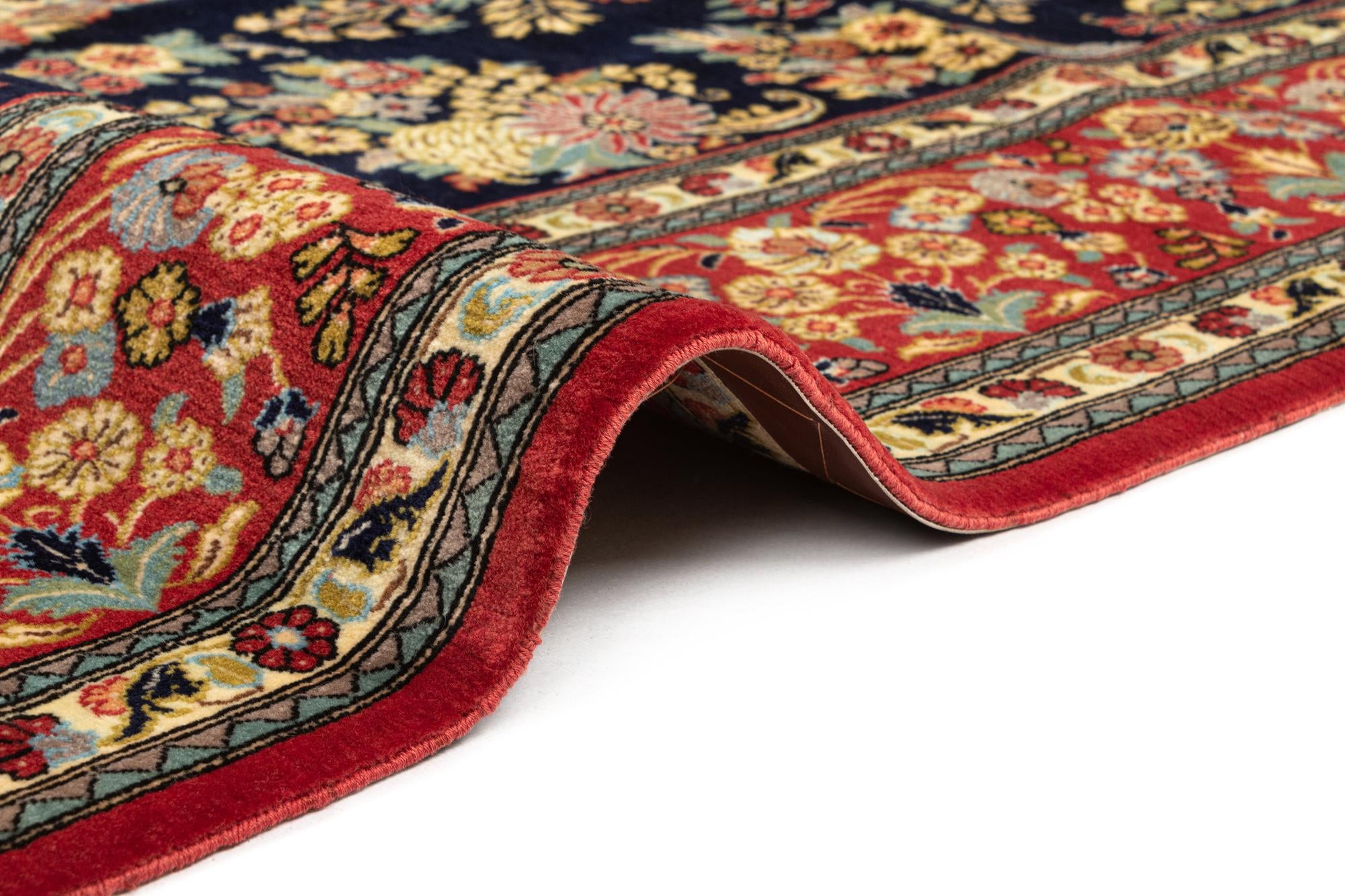 6' 8 x 10' Hand Knotted Qom Persian Rug