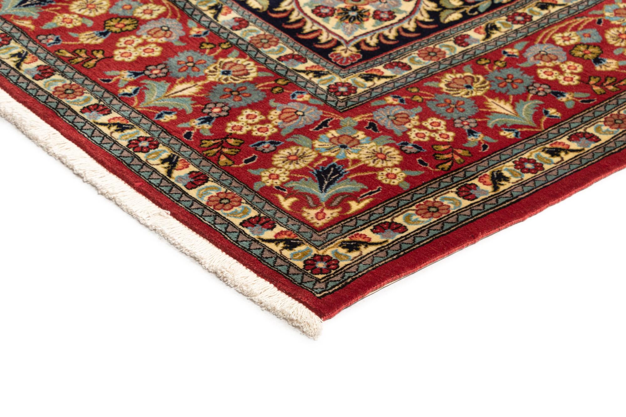 6' 8 x 10' Hand Knotted Qom Persian Rug