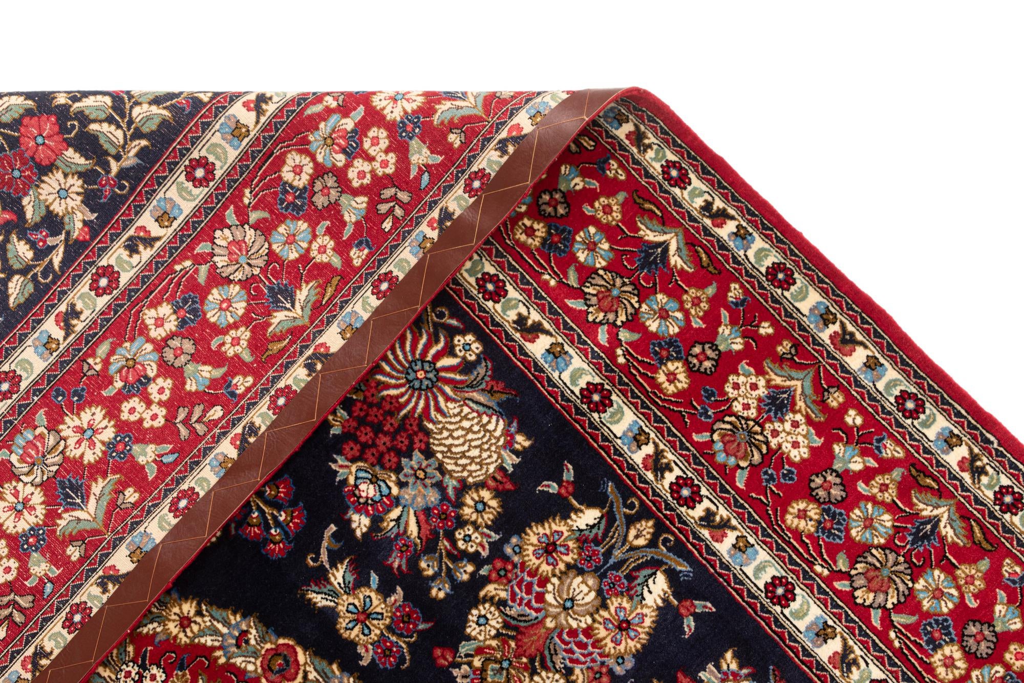 6' 6 x 10' Hand Knotted Qom Persian Rug