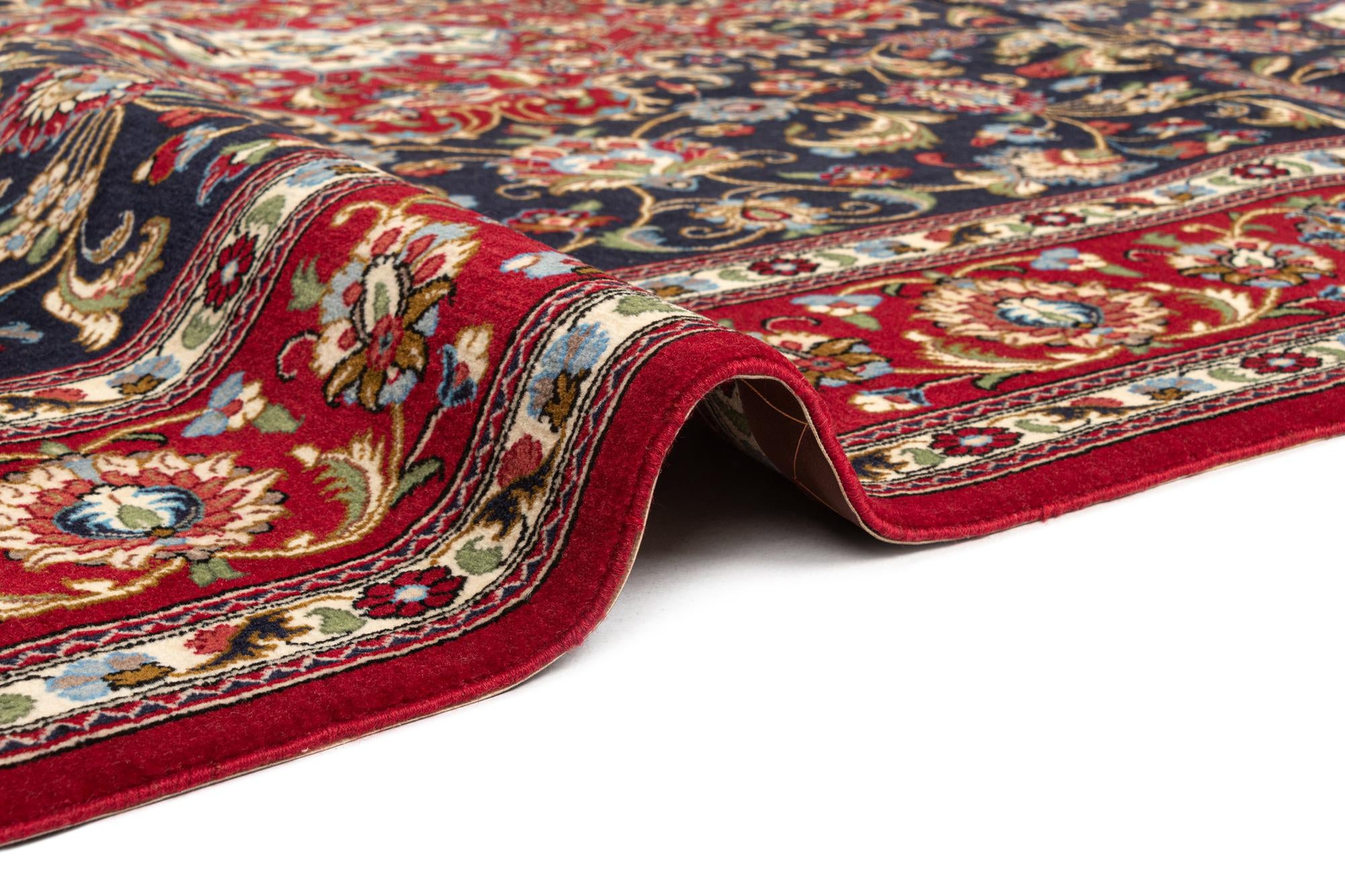 6' 7 x 9' 9 Hand Knotted Qom Persian Rug