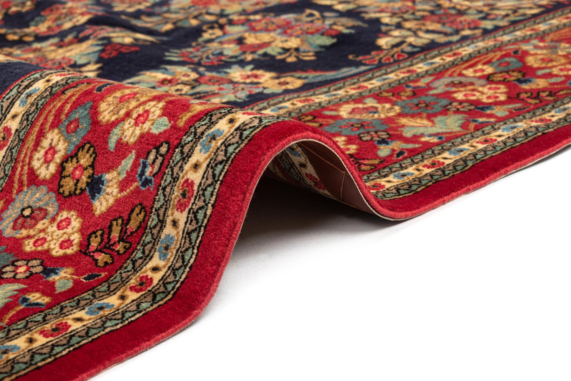 6' 7 x 9' 9 Hand Knotted Qom Persian Rug