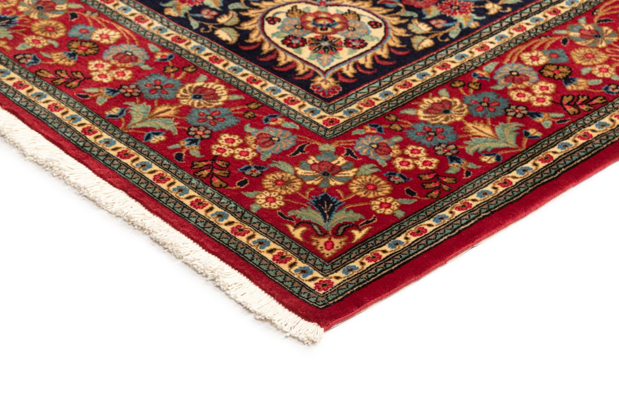 6' 7 x 9' 9 Hand Knotted Qom Persian Rug
