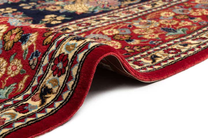 6' 8 x 9' 9 Hand Knotted Qom Persian Rug