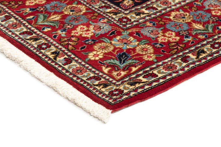 Detail image of 6' 8 x 9' 9 Hand Knotted Qom Persian Rug