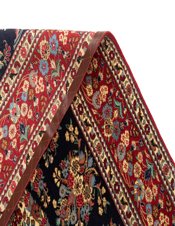 Detail image of 6' 8 x 9' 9 Hand Knotted Qom Persian Rug