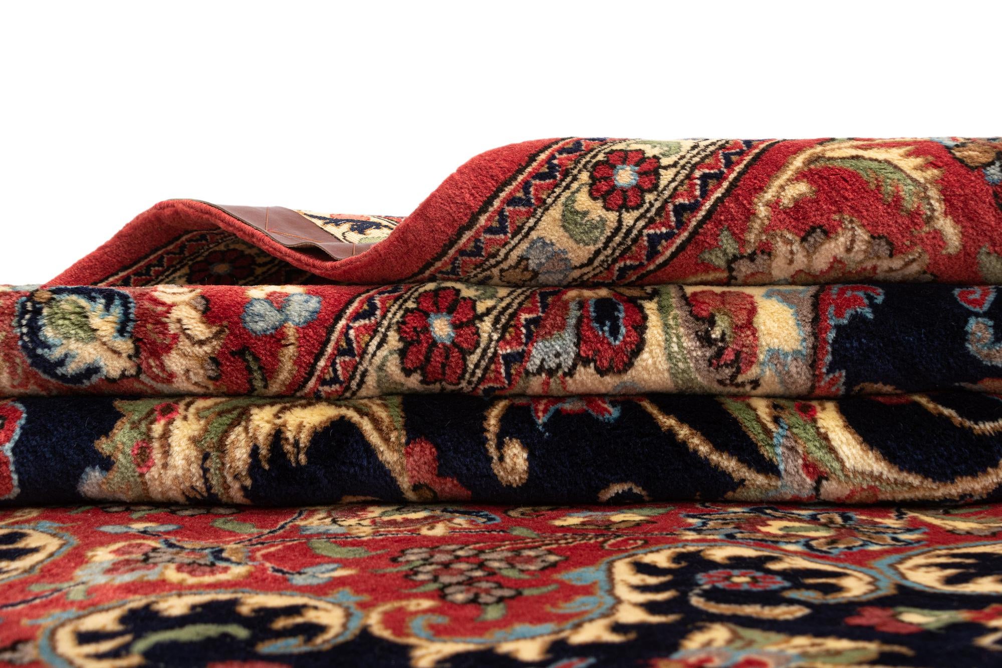 6' 8 x 9' 11 Hand Knotted Qom Persian Rug