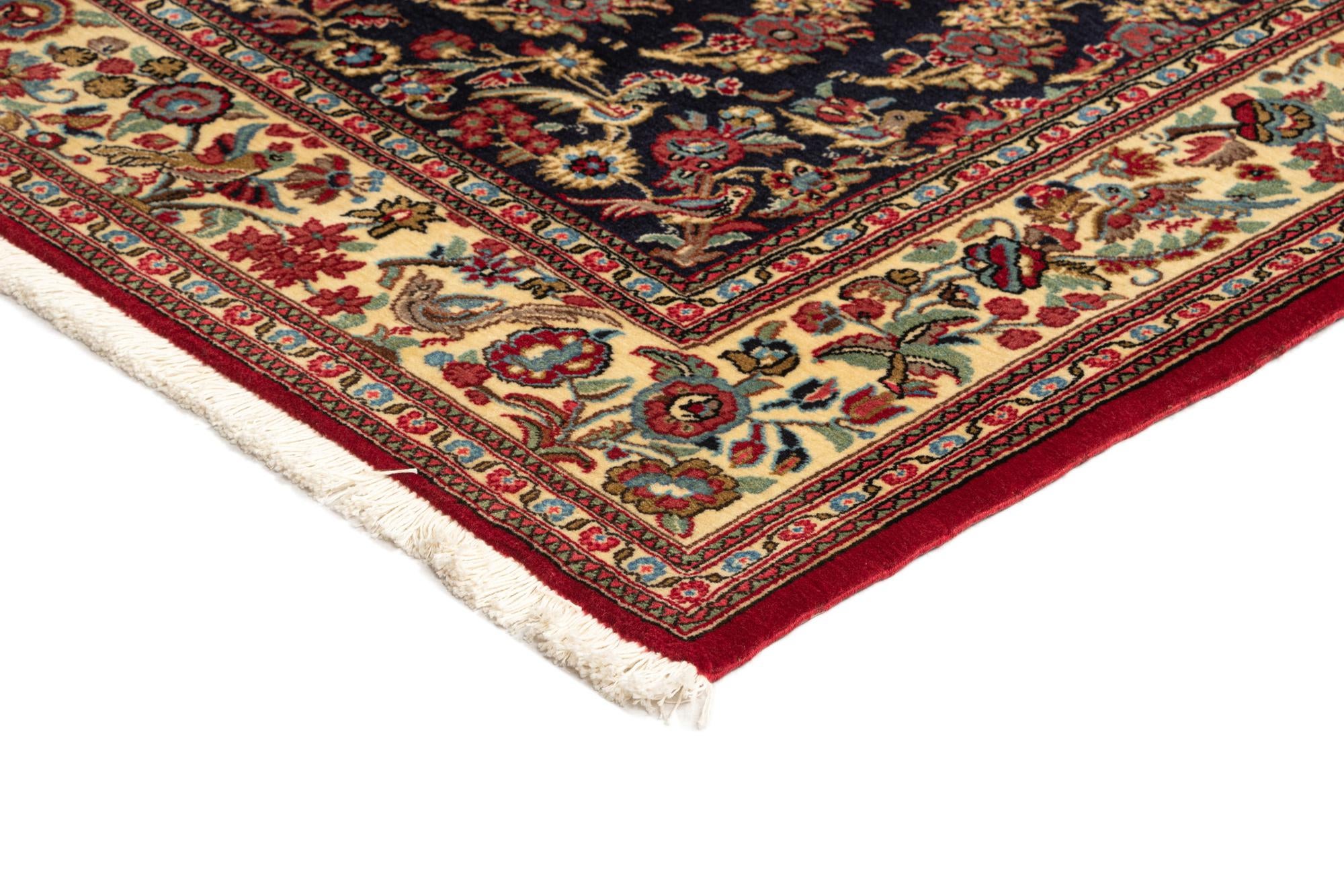 4' 7 x 6' 9 Hand Knotted Qom Persian Rug