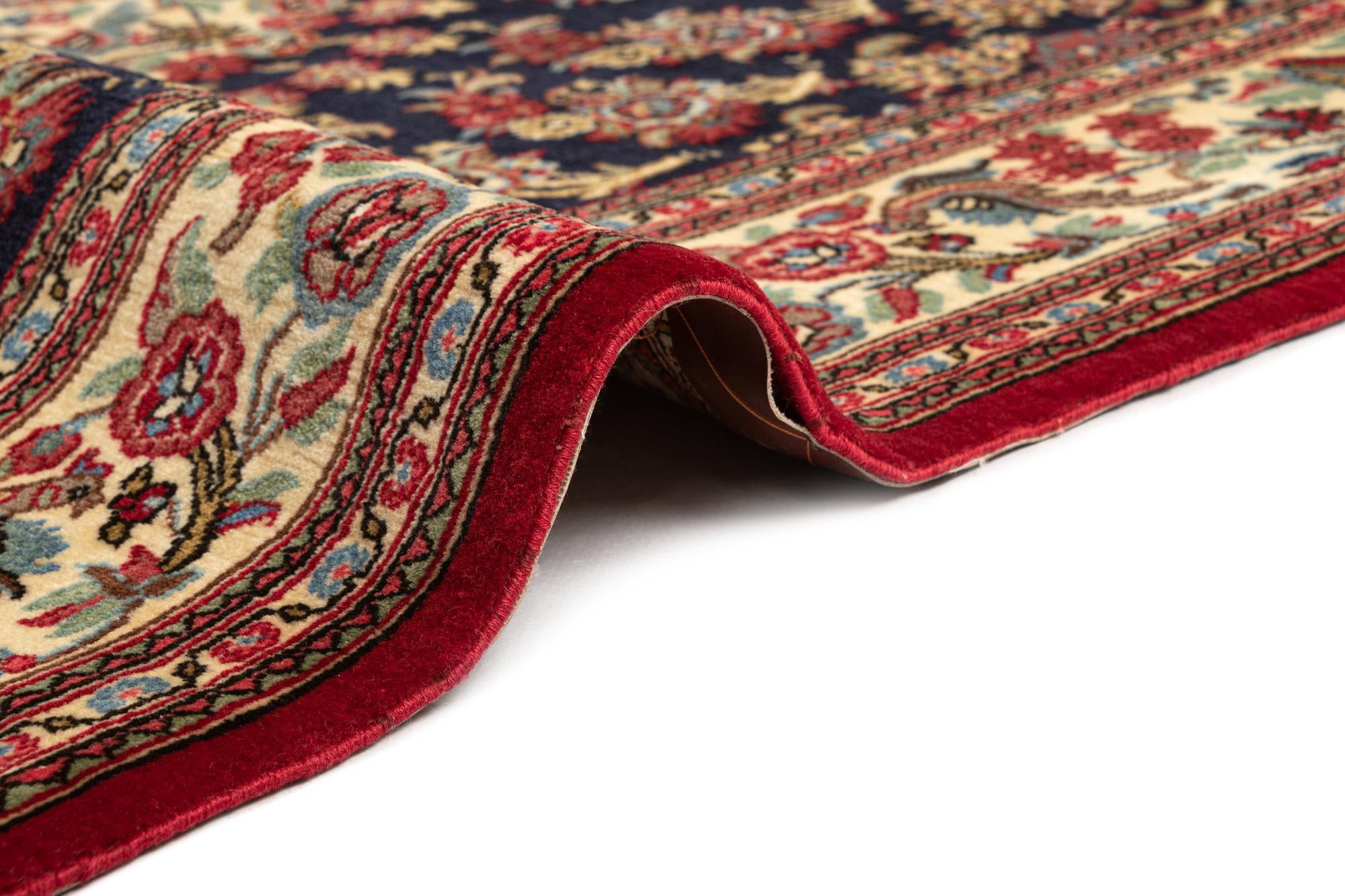 4' 7 x 6' 9 Hand Knotted Qom Persian Rug