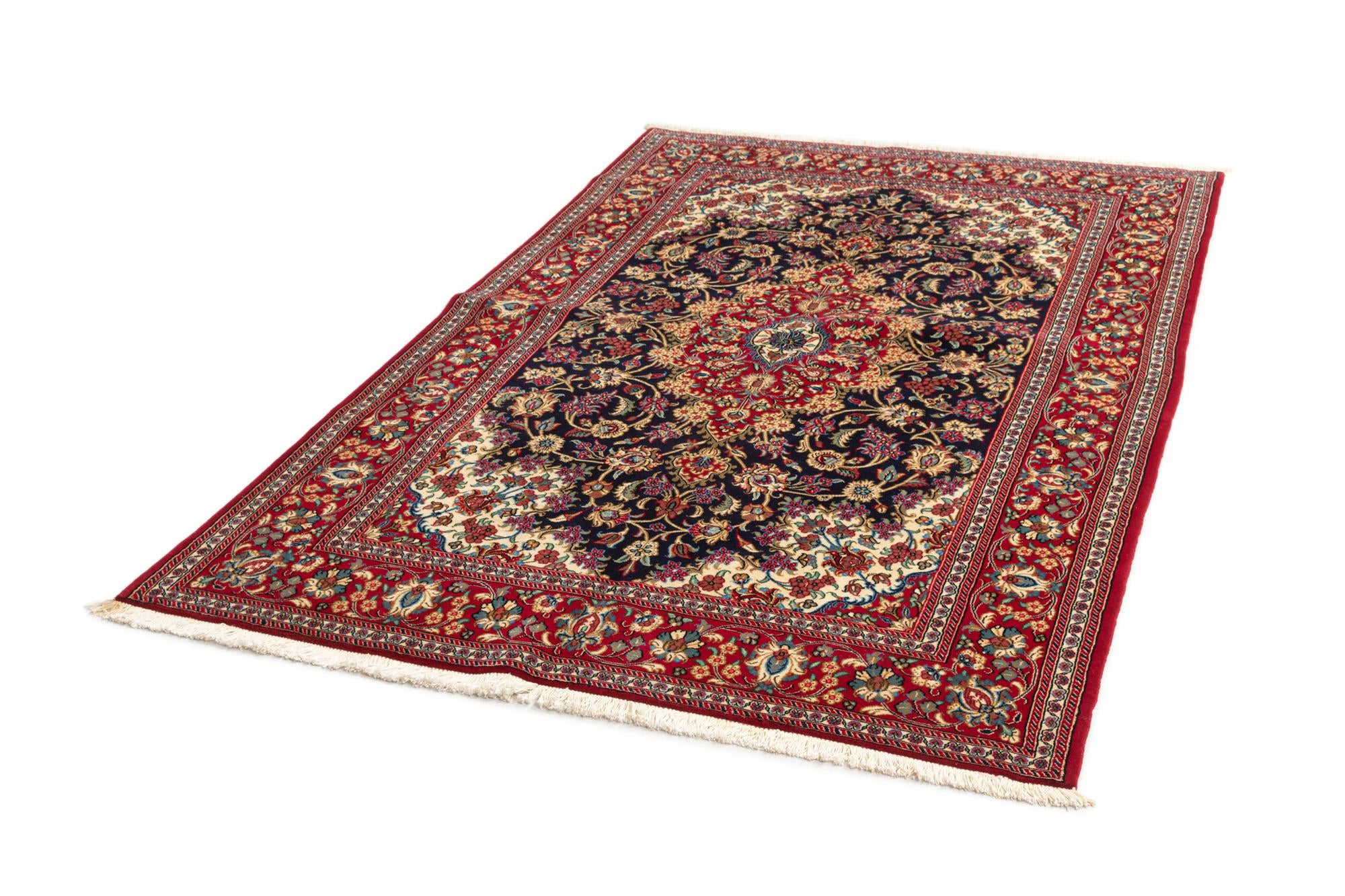 4' 9 x 7' 5 Hand Knotted Qom Persian Rug