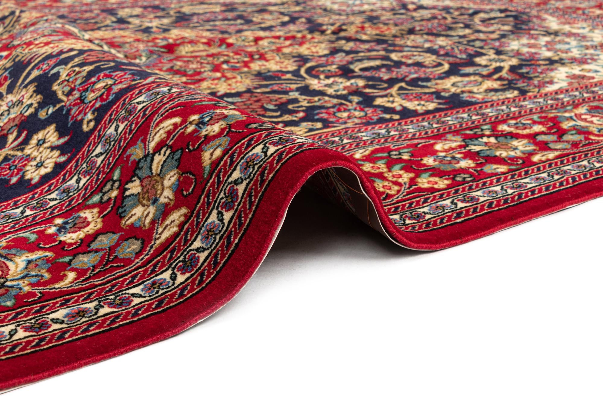 4' 9 x 7' 5 Hand Knotted Qom Persian Rug