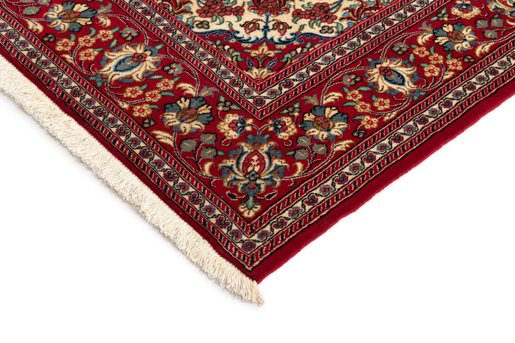 4' 9 x 7' 5 Hand Knotted Qom Persian Rug