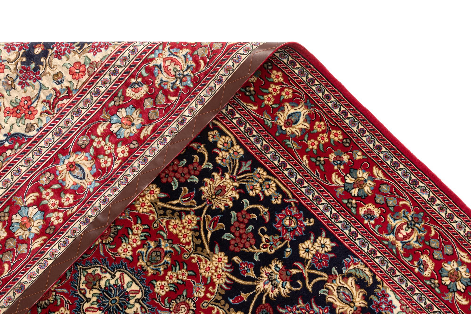 4' 9 x 7' 5 Hand Knotted Qom Persian Rug