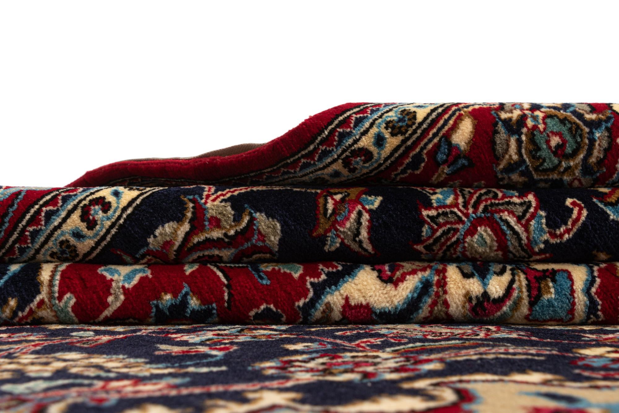 4' 8 x 6' 9 Hand Knotted Qom Persian Rug