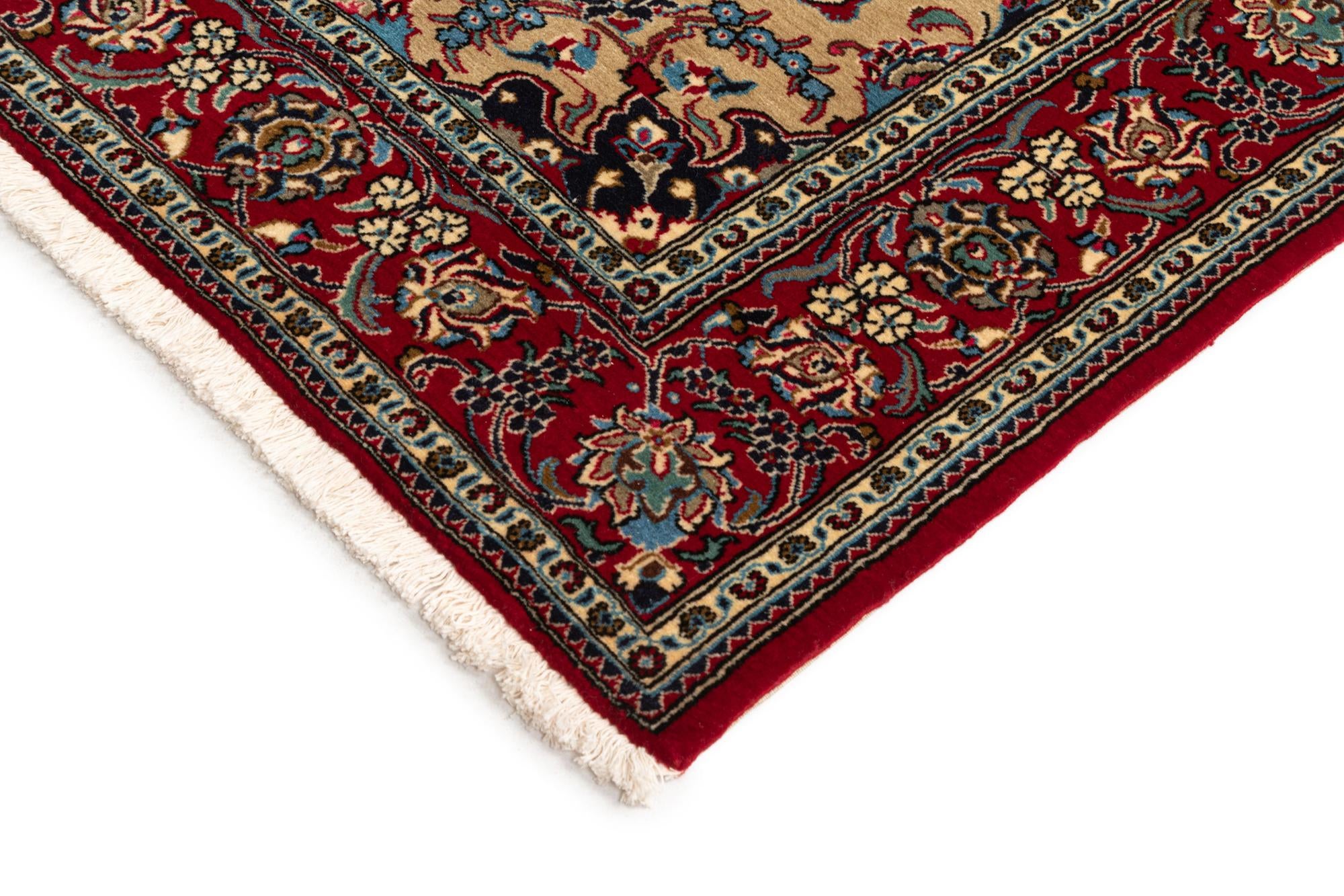 4' 8 x 6' 9 Hand Knotted Qom Persian Rug