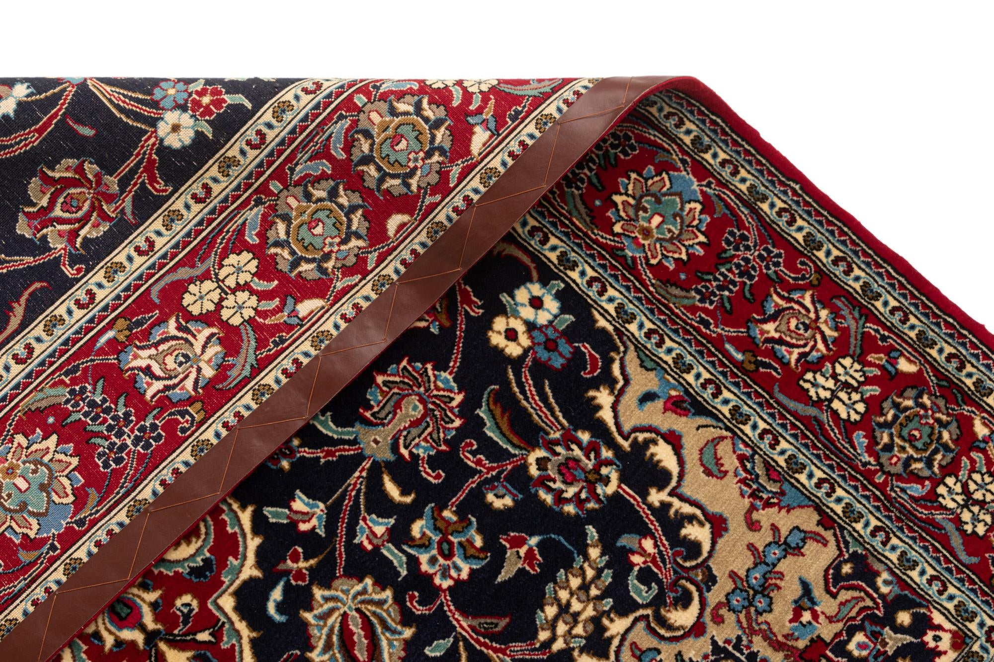 4' 8 x 6' 9 Hand Knotted Qom Persian Rug