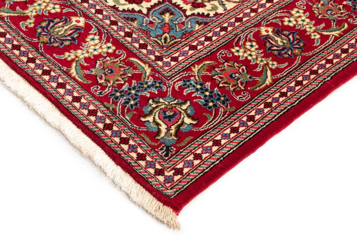 Detail image of 4' 9 x 6' 11 Hand Knotted Qom Persian Rug