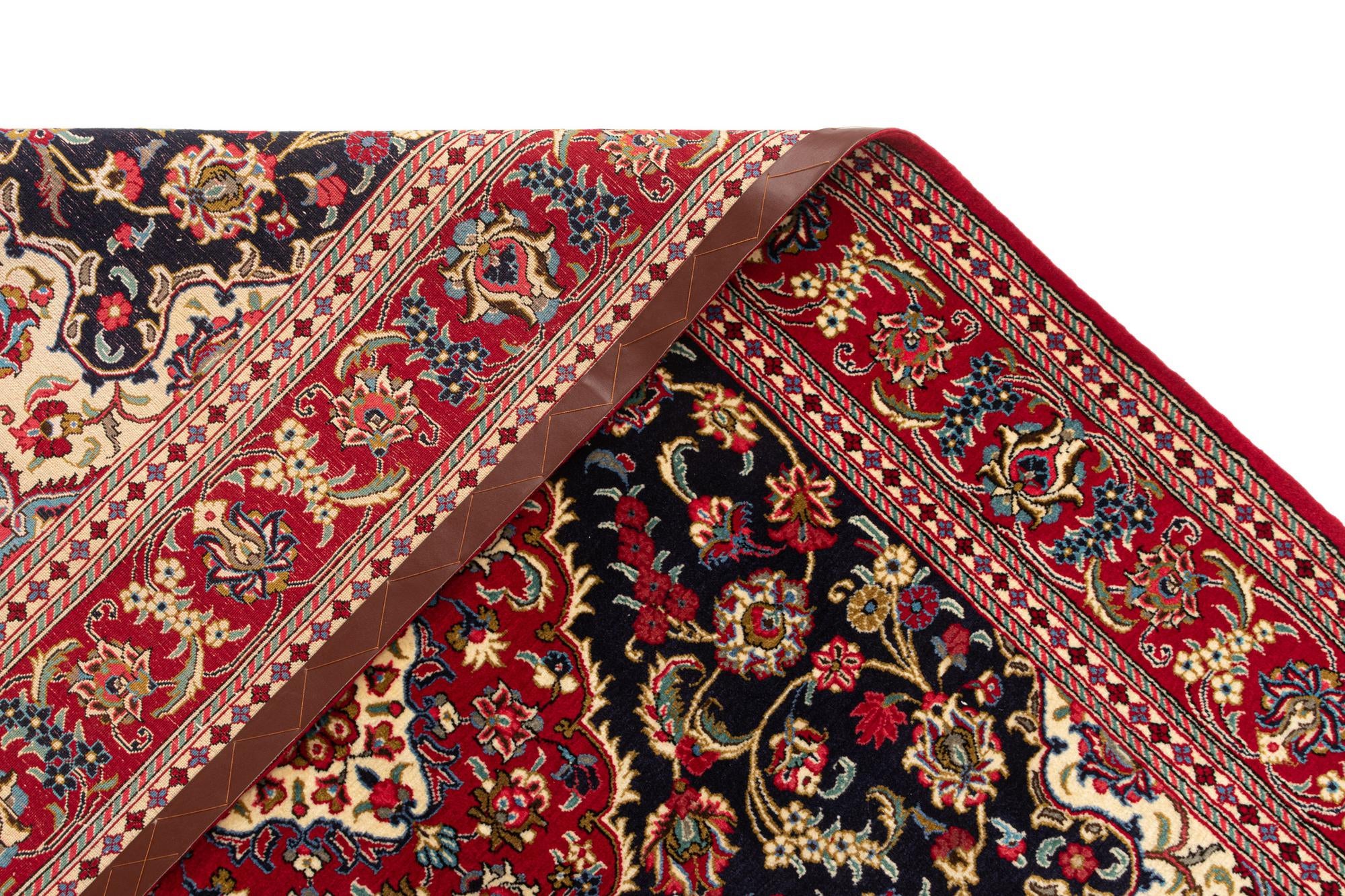 4' 9 x 6' 11 Hand Knotted Qom Persian Rug
