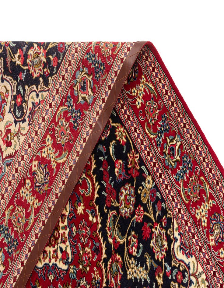 Detail image of 4' 9 x 6' 11 Hand Knotted Qom Persian Rug