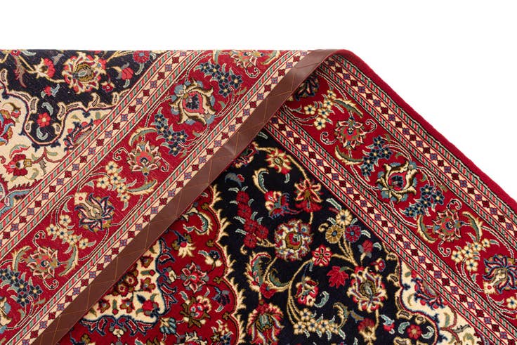 Detail image of 4' 9 x 6' 11 Hand Knotted Qom Persian Rug