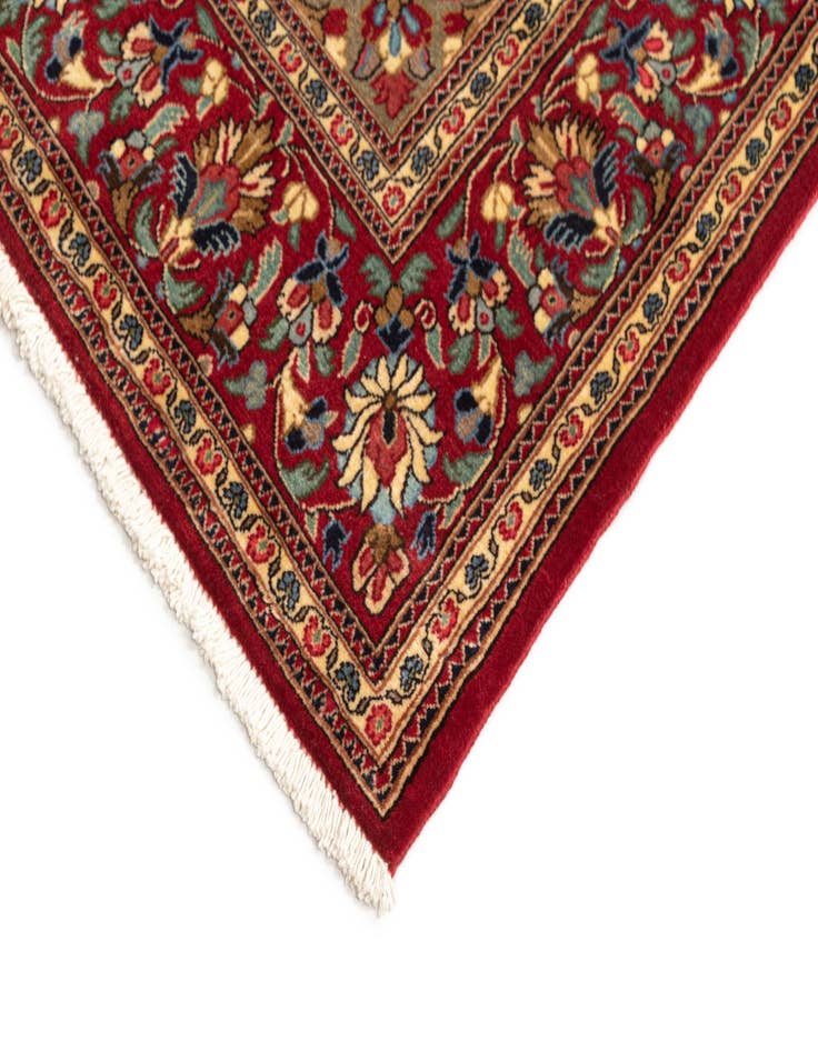 Detail image of 4' 8 x 7' 1  Hand Knotted Qom Persian Rug