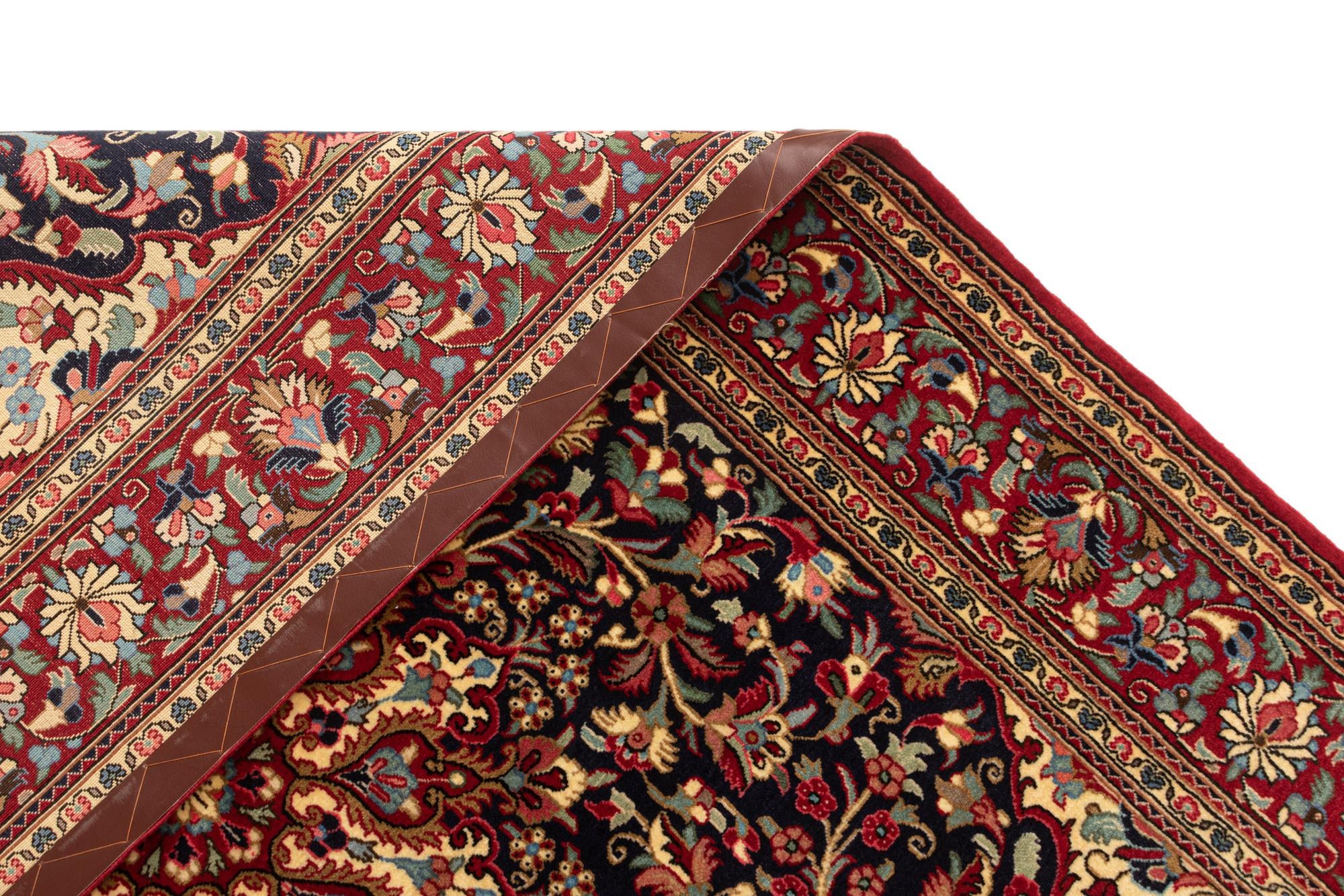4' 8 x 7' 1 Hand Knotted Qom Persian Rug