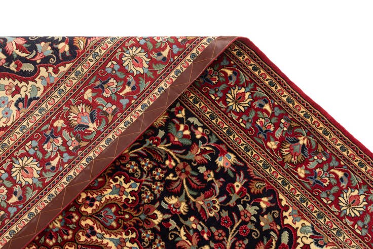 Detail image of 4' 8 x 7' 1 Hand Knotted Qom Persian Rug