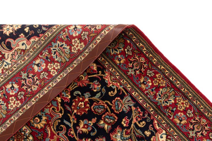 Detail image of 4' 8 x 6' 6 Hand Knotted Qom Persian Rug