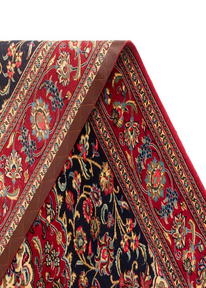4' 6 x 6' 9 Hand Knotted Qom Persian Rug