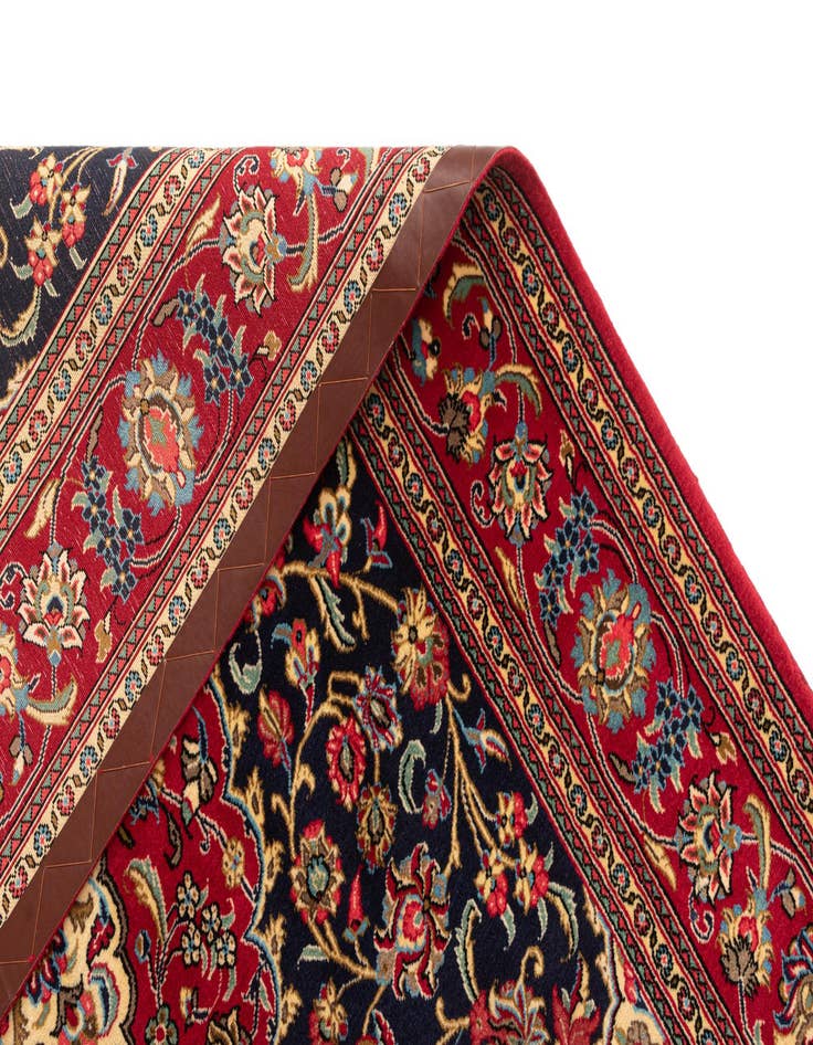 Detail image of 4' 6 x 6' 9  Hand Knotted Qom Persian Rug