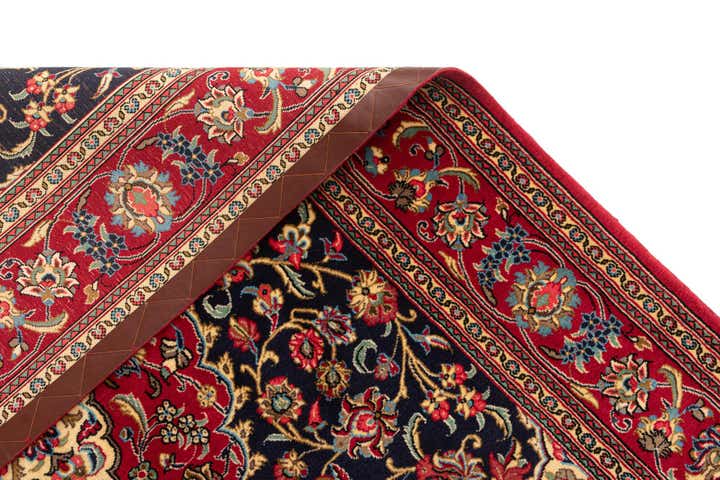 4' 6 x 6' 9 Hand Knotted Qom Persian Rug