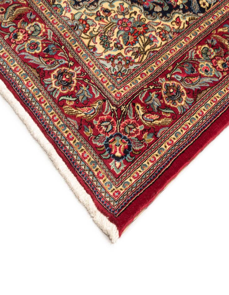 Detail image of 4' 8 x 7' 1  Hand Knotted Qom Persian Rug