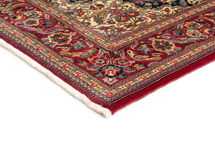 Detail image of 4' 8 x 7' 1 Hand Knotted Qom Persian Rug