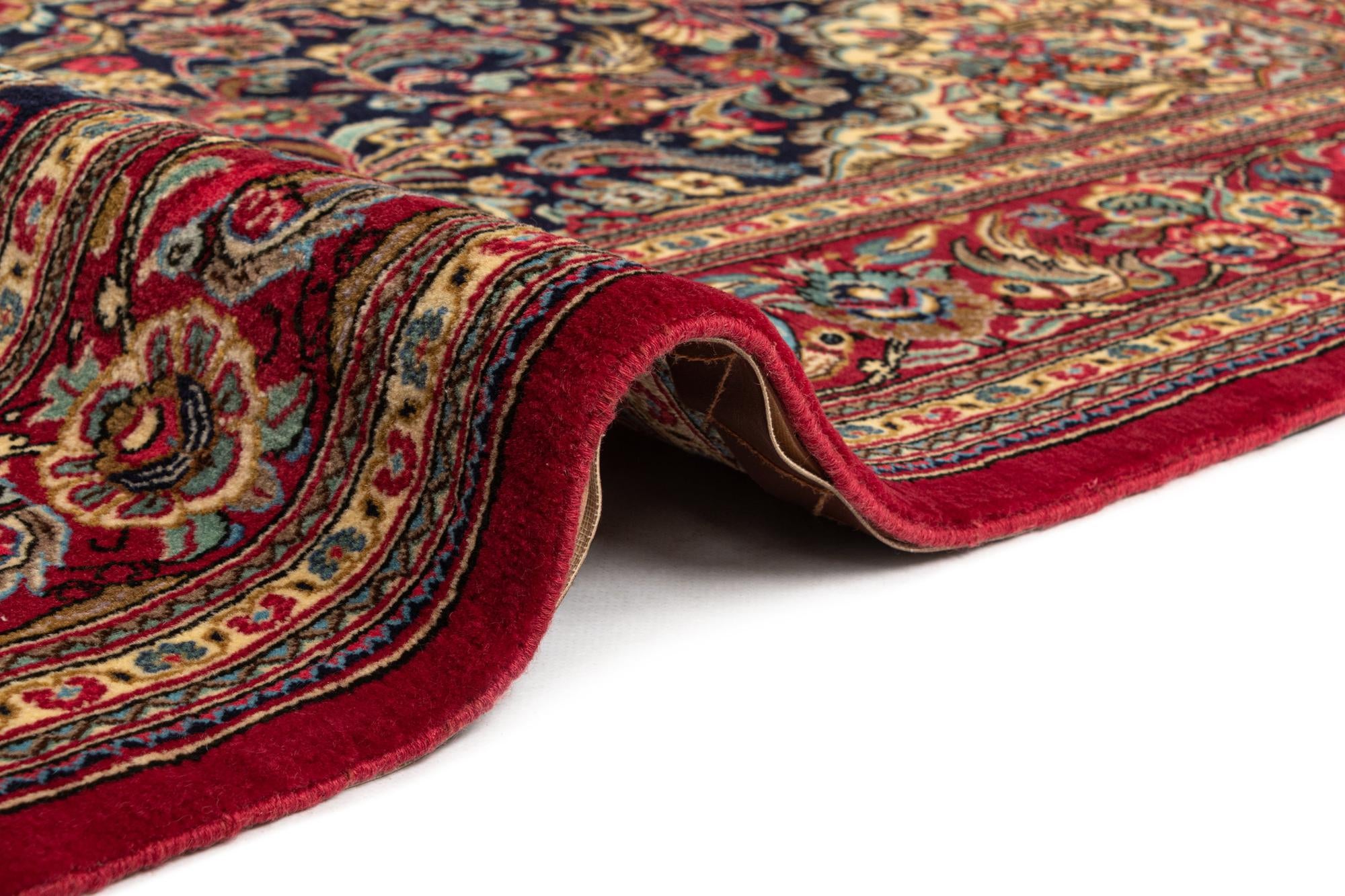 4' 8 x 7' 1 Hand Knotted Qom Persian Rug