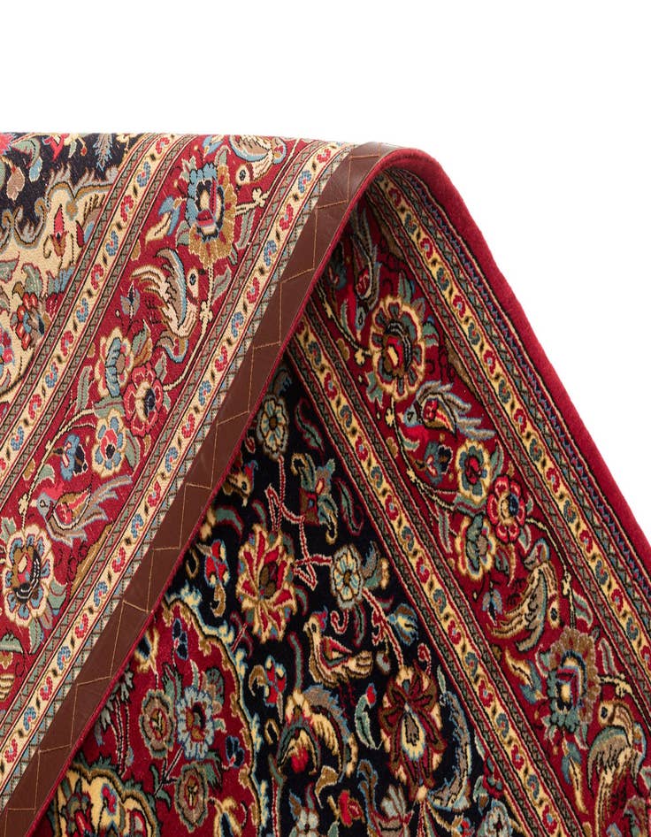 Detail image of 4' 8 x 7' 1  Hand Knotted Qom Persian Rug