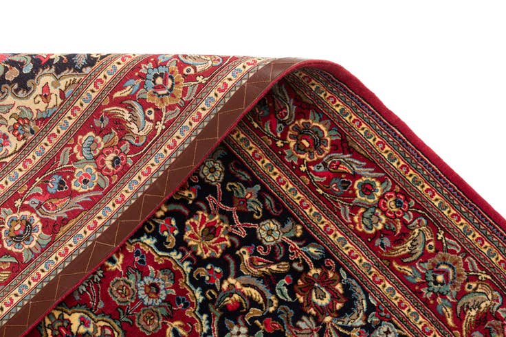 Detail image of 4' 8 x 7' 1 Hand Knotted Qom Persian Rug