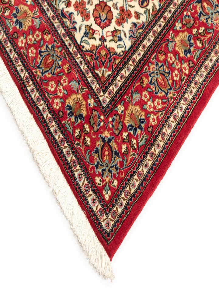 4' 9 x 7' 1 Hand Knotted Qom Persian Rug