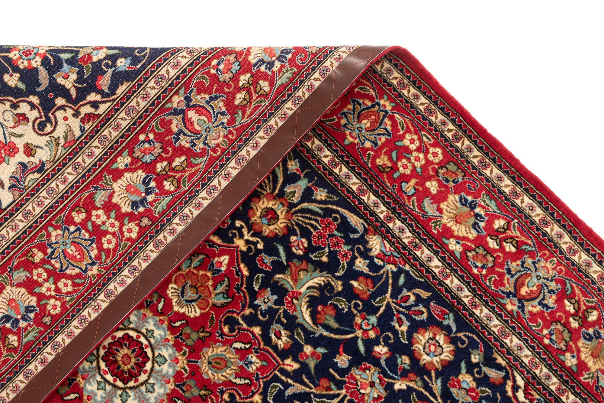 4' 9 x 7' 1 Hand Knotted Qom Persian Rug