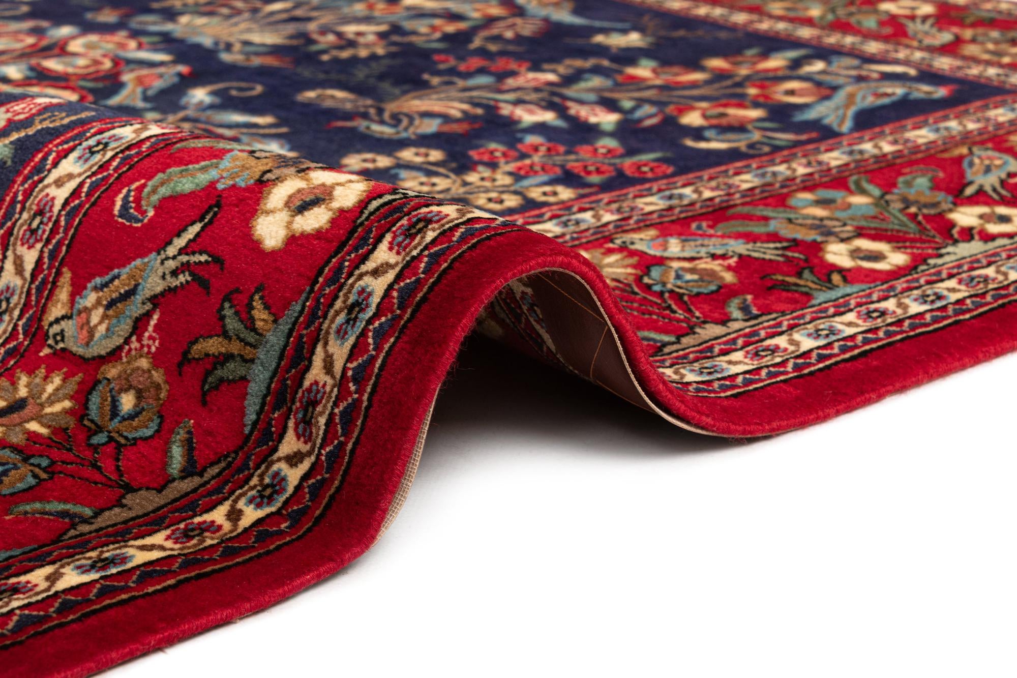 4' 8 x 6' 11 Hand Knotted Qom Persian Rug