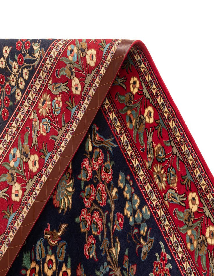 Detail image of 4' 8 x 6' 11  Hand Knotted Qom Persian Rug