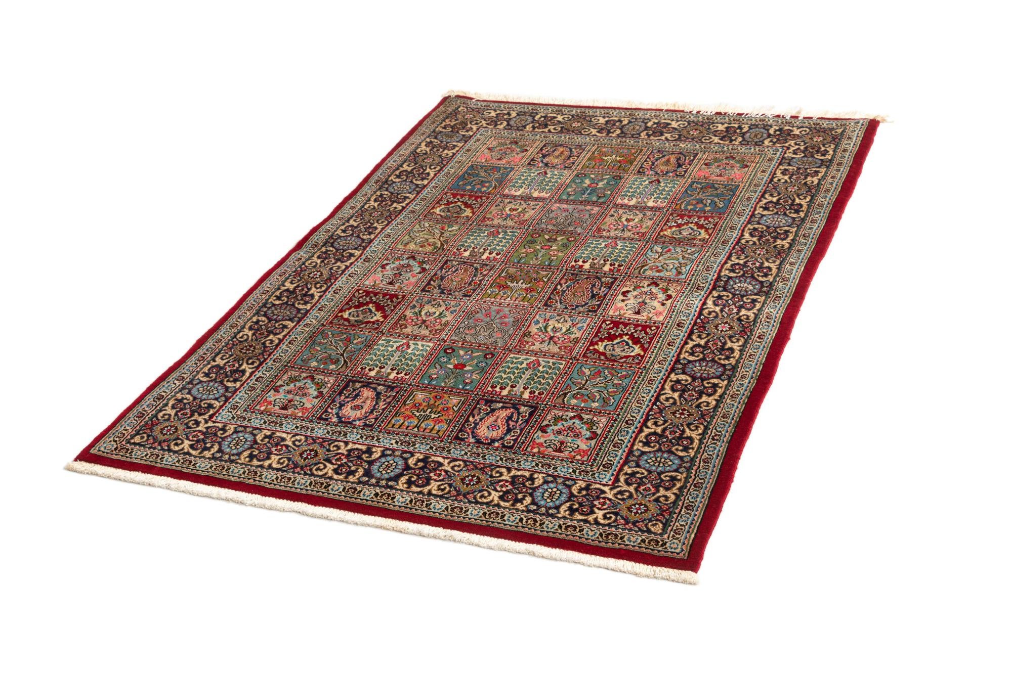 3' 5 x 4' 10 Hand Knotted Qom Persian Rug