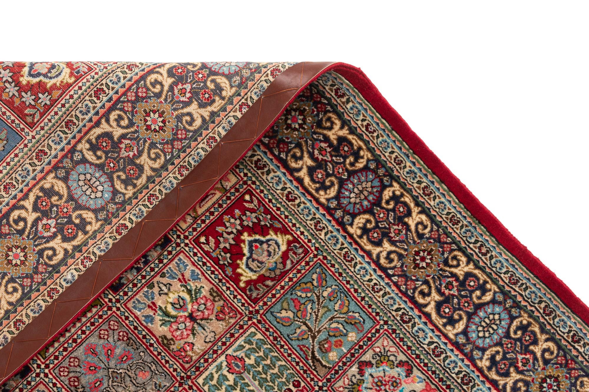 3' 5 x 4' 10 Hand Knotted Qom Persian Rug